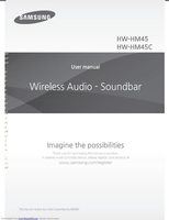 Samsung HWHM45C/ZA Sound Bar System Operating Manual