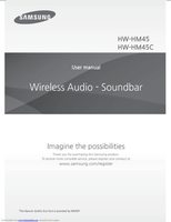 Samsung HWHM45C/ZA Sound Bar System Operating Manual