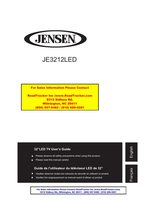 Jensen JE3212LED TV/DVD Combo Operating Manual