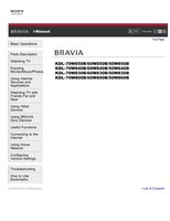 SONY KDL60W850BOM TV Operating Manuals SONY KDL60W850BOM TV Operating Manuals