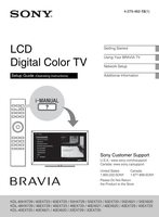 Sony KDL32EX729 KDL40EX723 KDL40EX729 TV Operating Manual