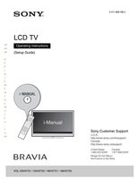 Sony KDL55HX750 TV Operating Manual