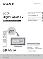 Sony KDL32EX520 KDL32EX523 KDL40EX520 TV Operating Manual