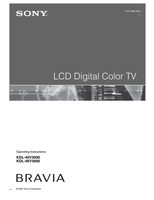 Sony KDL40V3000 KDL46V3000 TV Operating Manuals Sony KDL40V3000 KDL46V3000 TV Operating Manuals