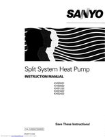 Sanyo KHS0921 KHS0922 KHS1222 Air Conditioner Unit Operating Manual