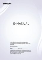 Samsung UN50TU7000FXZAOM TV Operating Manual