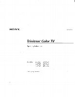 Sony 50ES14IB 50ES1K 50EX11 VCR Operating Manuals