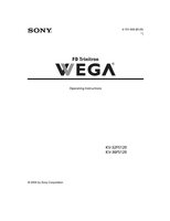 Sony KV32FS120 KV36FS120 TV Operating Manual