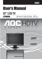 AOC L22W898 TV Operating Manual