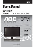 AOC L32W961 TV Operating Manual