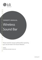 LG LAS454B Sound Bar System Operating Manual