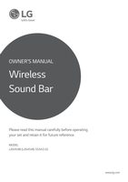 LG LAS454B Sound Bar System Operating Manual