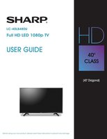 Sharp LC-40LB480U TV Operating Manual