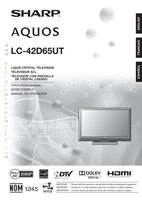 Sharp LC-42D65UT TV Operating Manual