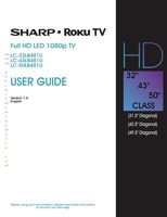 Sharp LC-32LB481U LC-43LB481C LC-50LB481U TV Operating Manual