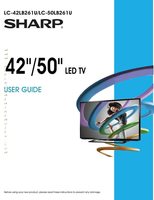 Sharp LC42LB261U TV Operating Manual