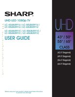 Sharp LC-43LBU591C LC-43LBU591U LC-50LBU591C TV Operating Manual