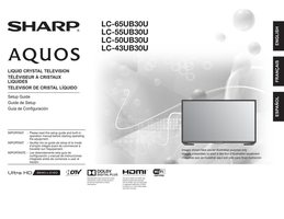 Sharp LC-43UB30U LC-55UB30U LC50UB30U TV Operating Manual