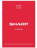 Sharp LC50LB150U TV Operating Manual