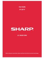 Sharp LC50LB150U TV Operating Manual