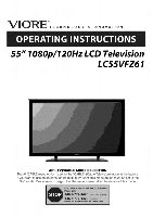 Viore LC55VFZ61 TV Operating Manual