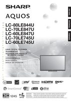 Sharp LC70LE745U TV Operating Manual
