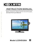 CURTIS LCDVD326AOM Operating Manuals