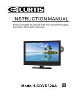 Curtis LCDVD326A TV/DVD Combo Operating Manual