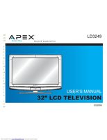 Apex LD3249 TV Operating Manual