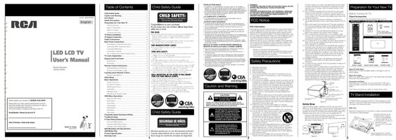 RCA LED24C45RQ TV Operating Manual