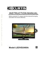 Curtis LEDVD2480A TV/DVD Combo Operating Manual