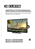Curtis LEDVD2479A TV/DVD Combo Operating Manual