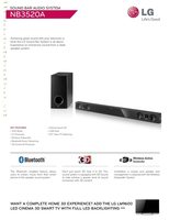 LG NB3510A Home Theater System Operating Manual