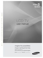 Samsung LN32A540P2DXZA TV Operating Manual