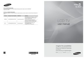 Samsung LN37A530P1FXZX LN40A530P1FXZA LN40A530P1FXZC TV Operating Manual