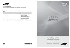 Samsung HLR5668WX/XAA LN37A550 LN52A550 Satellite Receiver Operating Manual