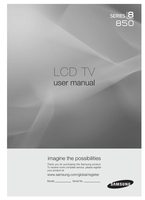 Samsung LN46A850 LN46A850S1FXRL LN46A850S1FXZA TV Operating Manual