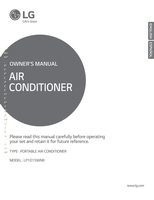 LG LP1015WNR Air Conditioner Unit Operating Manual