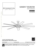 Fanimation Fans Slinger II Ceiling Fan LP8147SLBN Ceiling Fan Operating Manual