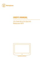 Westinghouse LTV27W6OM TV Operating Manual