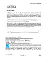 Vizio M190VA M220VA M260VA TV Operating Manual