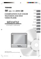 Toshiba DCSB2 MD14F12 MD14F52 TV/DVD Combo Operating Manuals Toshiba DCSB2 MD14F12 MD14F52 TV/DVD Combo Operating Manuals