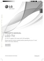 LG 24LN4510 29LN4510 TV Operating Manual