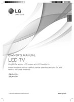 LG 24LN4510 29LN4510 TV Operating Manual