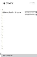 Sony MHCEC719IP Audio System Operating Manual