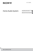 Sony MHCEC719IP Audio System Operating Manual