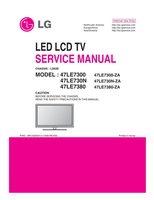 LG 47LE7300 47LE7300ZA 47LE730N TV Operating Manual