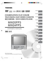 Toshiba MW20FN3 MW20FN3R MW20FP1 TV/VCR/DVD Combo Operating Manual