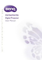 BenQ MW705 Projector Operating Manual