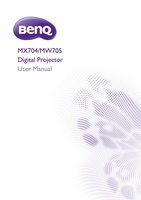 BenQ MW705 Projector Operating Manual